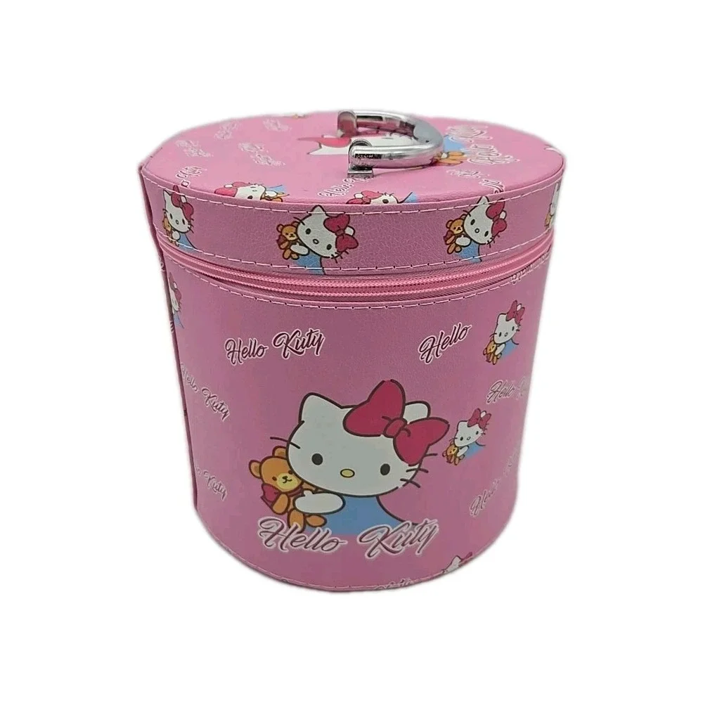 Sanrio Hello Kitty Pink Cosmetic Makeup Travel Storage‎ Organizer Caser